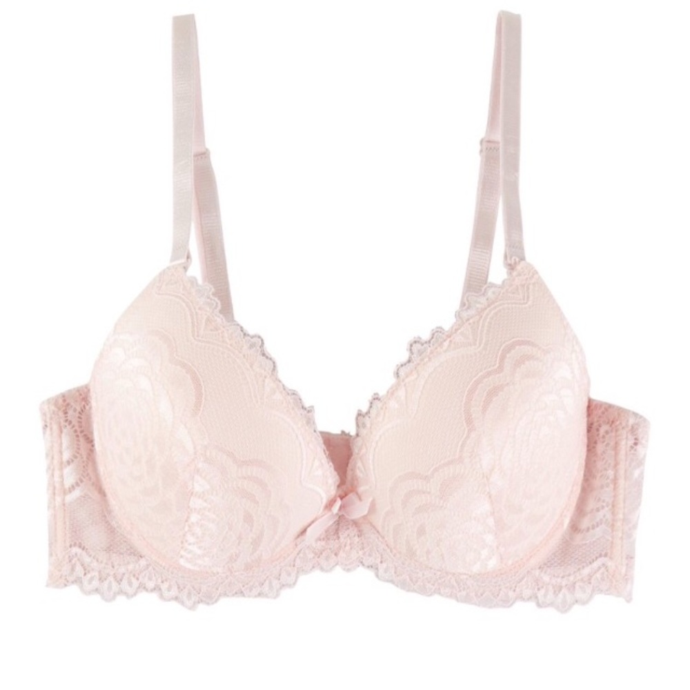 🆕 RENE ROFÉ | 40D LIGHTLY PADDED PINK LACE BRA